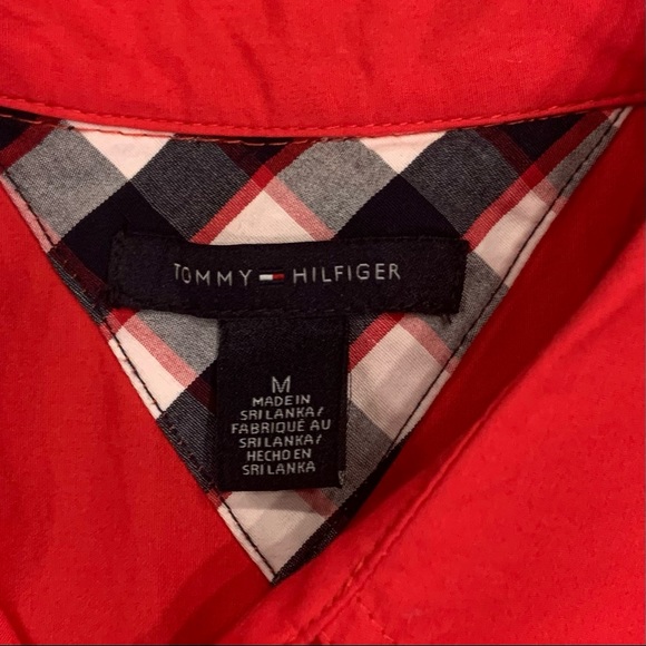 Red sleeveless Tommy Hilfiger dress with pockets size M - Picture 3 of 4